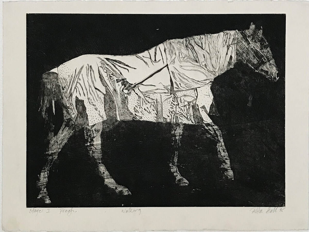 Walking Horse Stage II 1995 Etching 56 x 76cm
