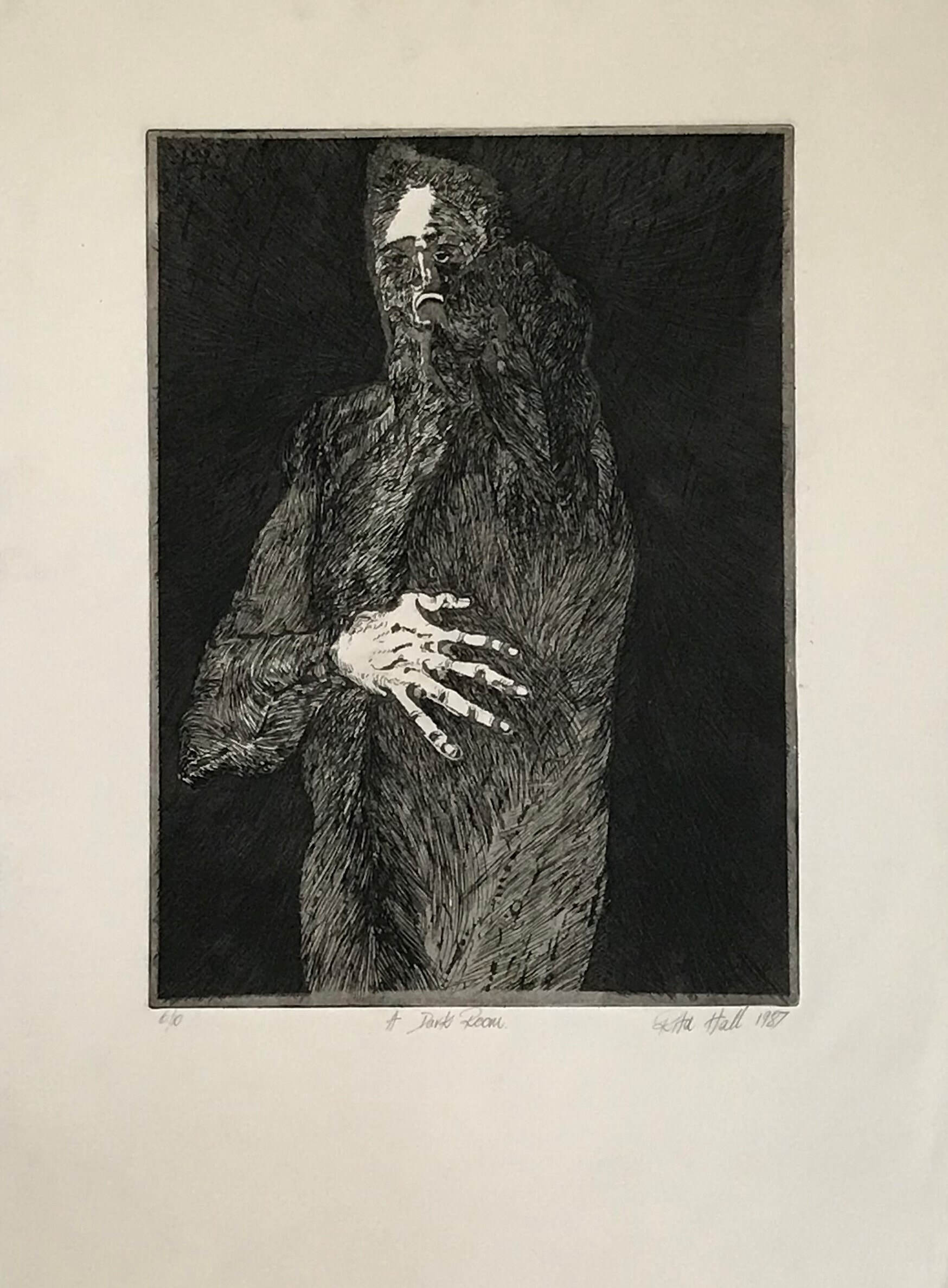 Dark Room 1987 Etching 76 x 56cm