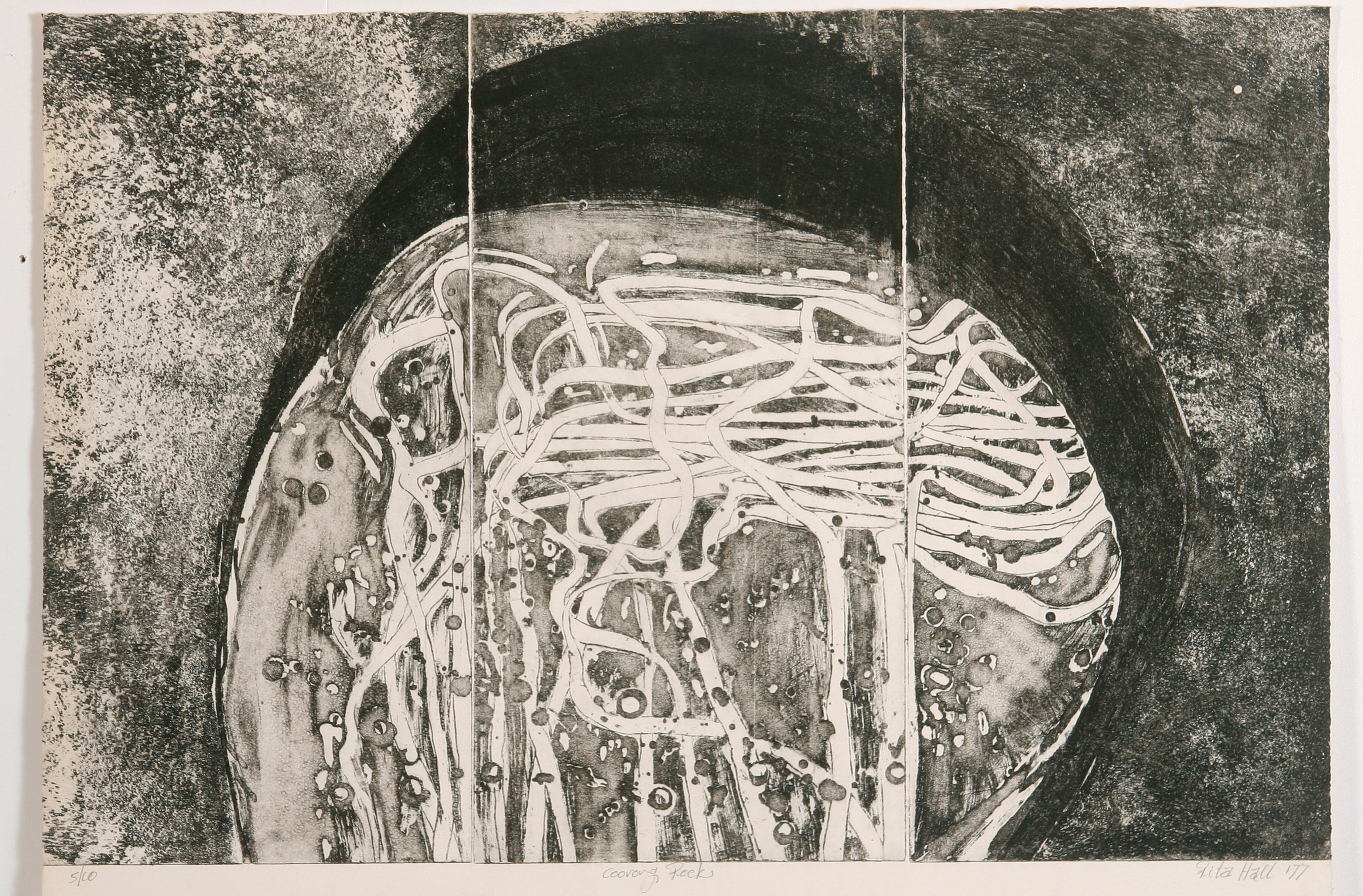 Coorong Rock 1977 Etching Image 50 x 76cm