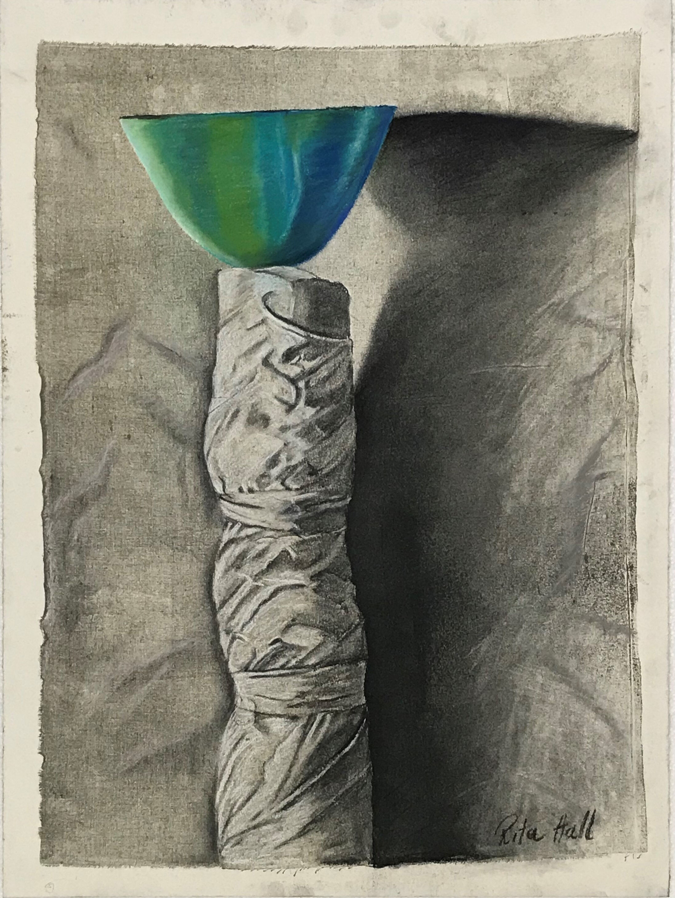 Totum II 2000 Collograph Charcoal Pastel 86 x 61cm