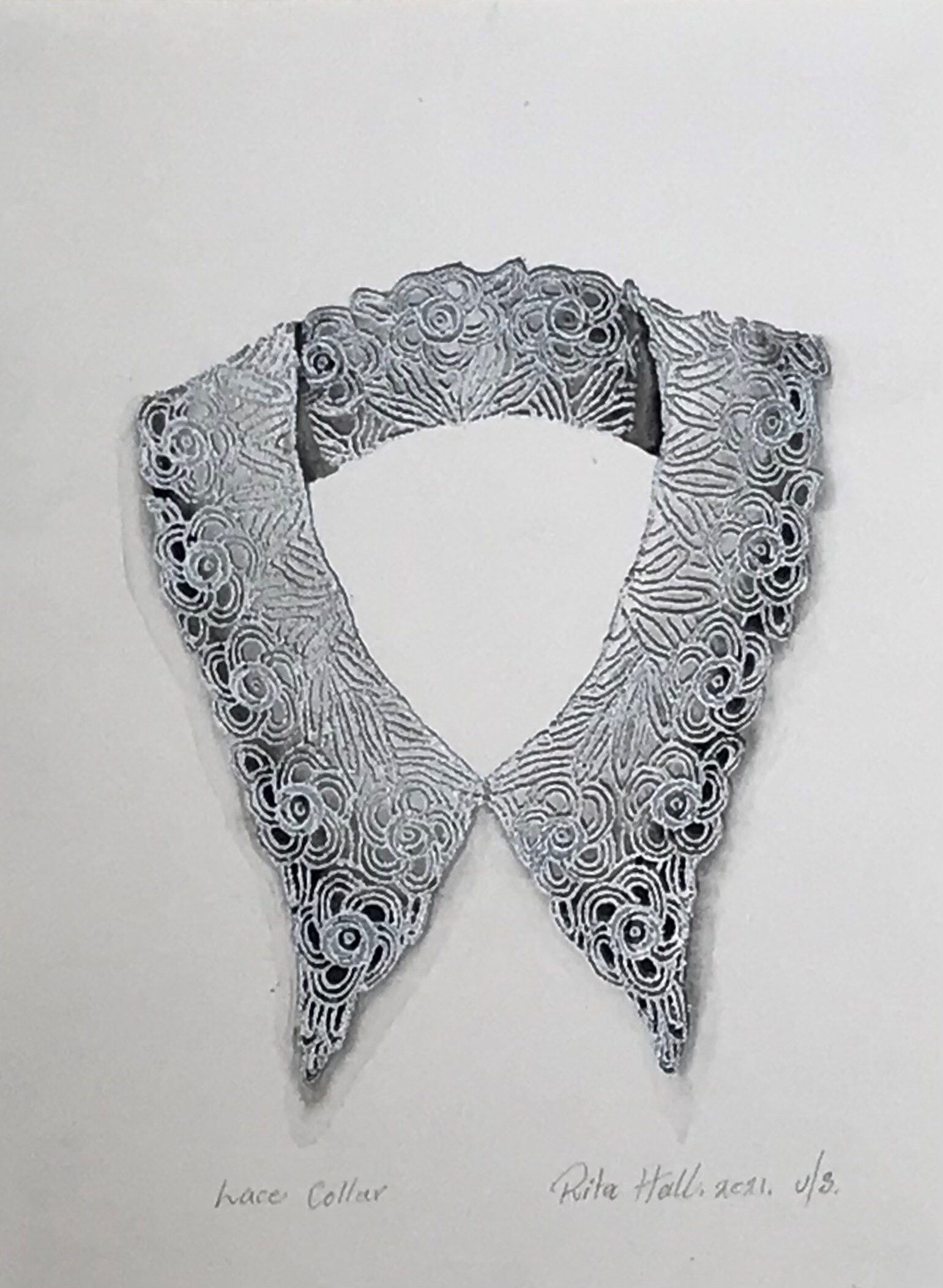 Lace Collar 2021 40 x 30cm