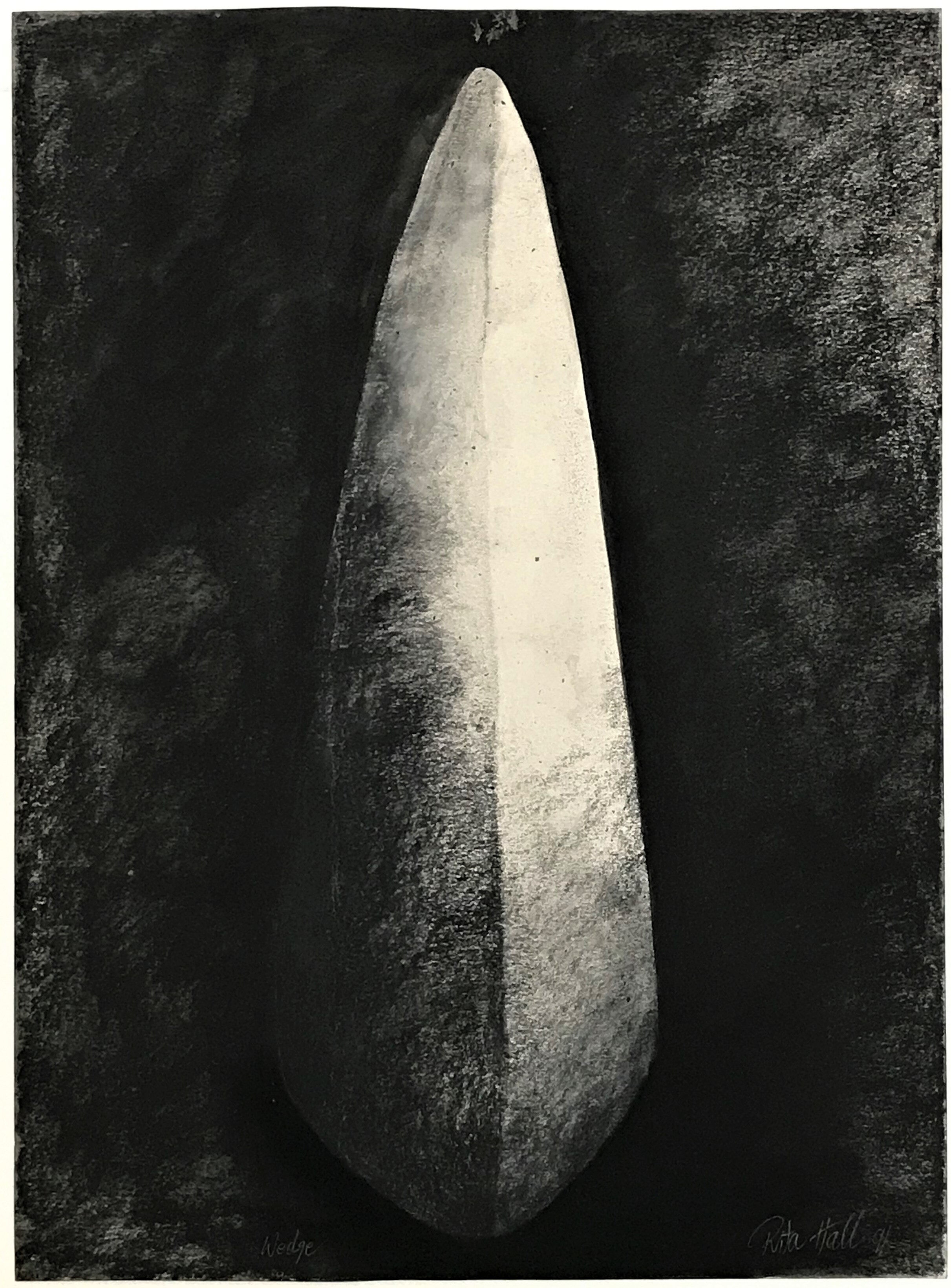 1.  Wedge 1991 Charcoal  76 x 56cm