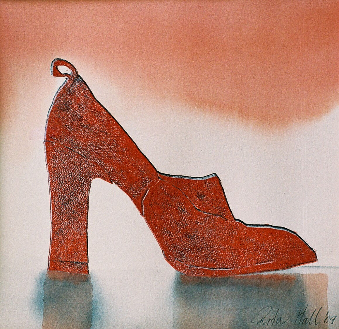 Red Shoe Watercolour