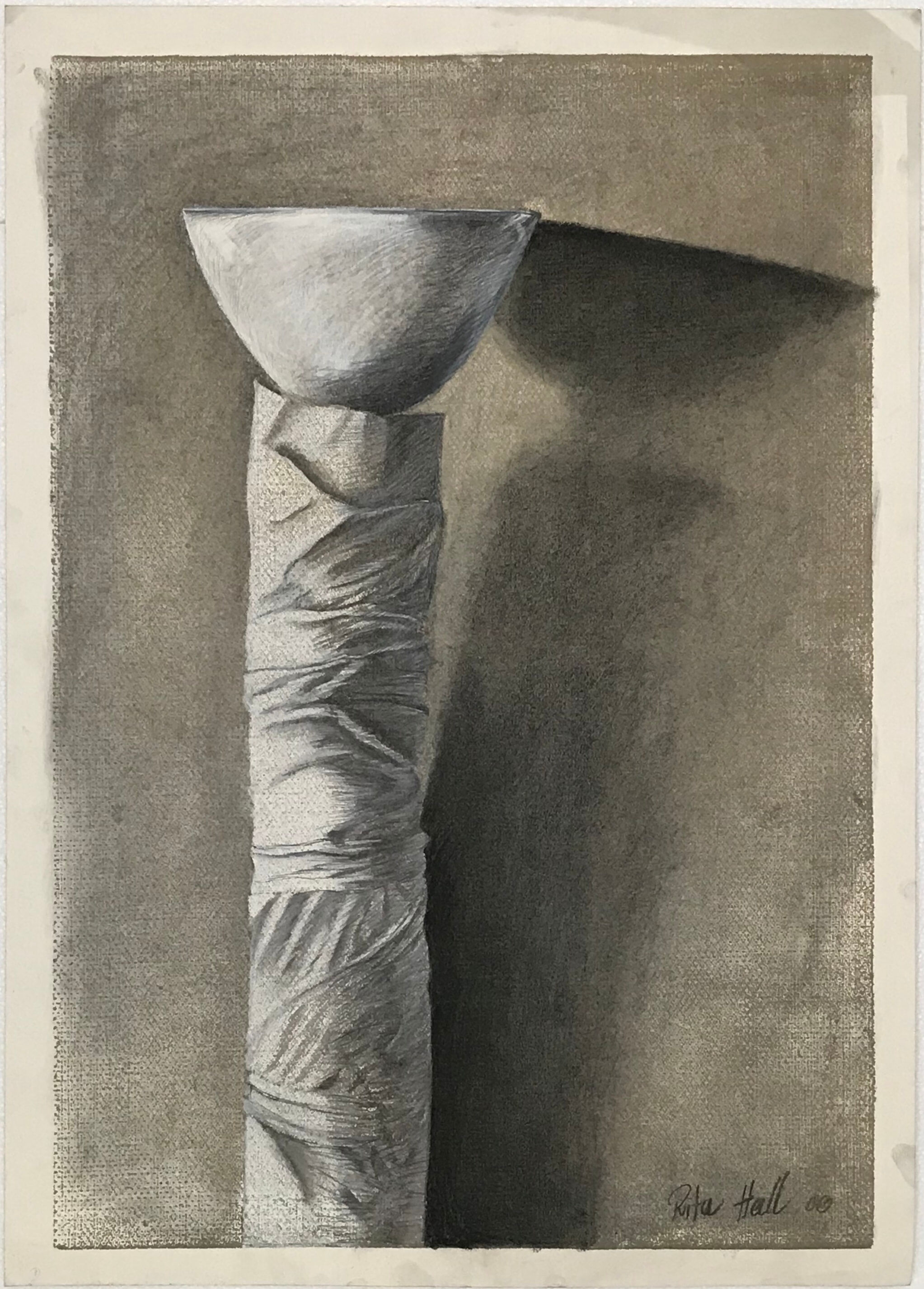 Totum I 2000 Collograph Charcoal Pastel 86 x 61cm