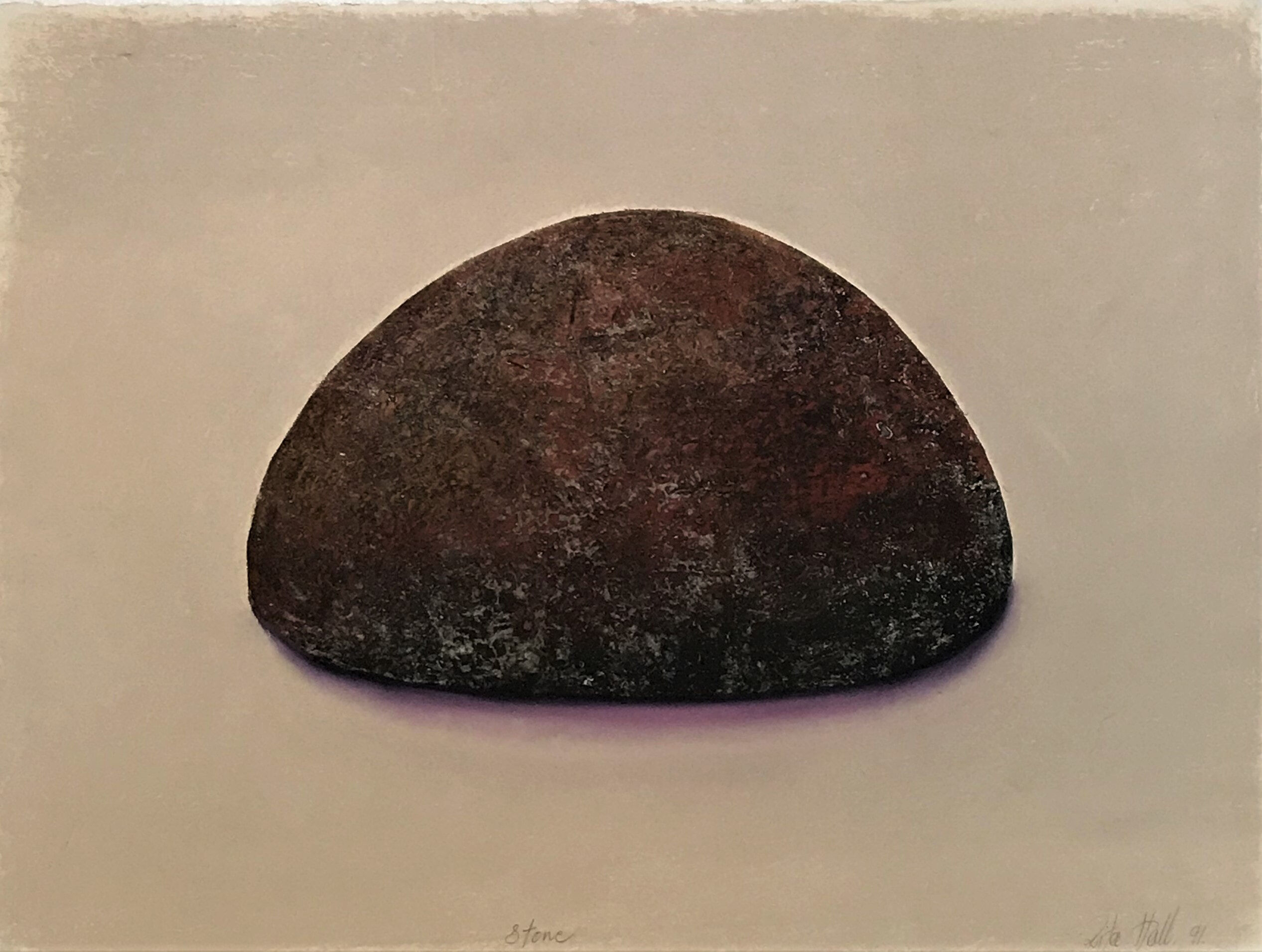 Stone 1991 Collograph and Pastel 56 x 76cm
