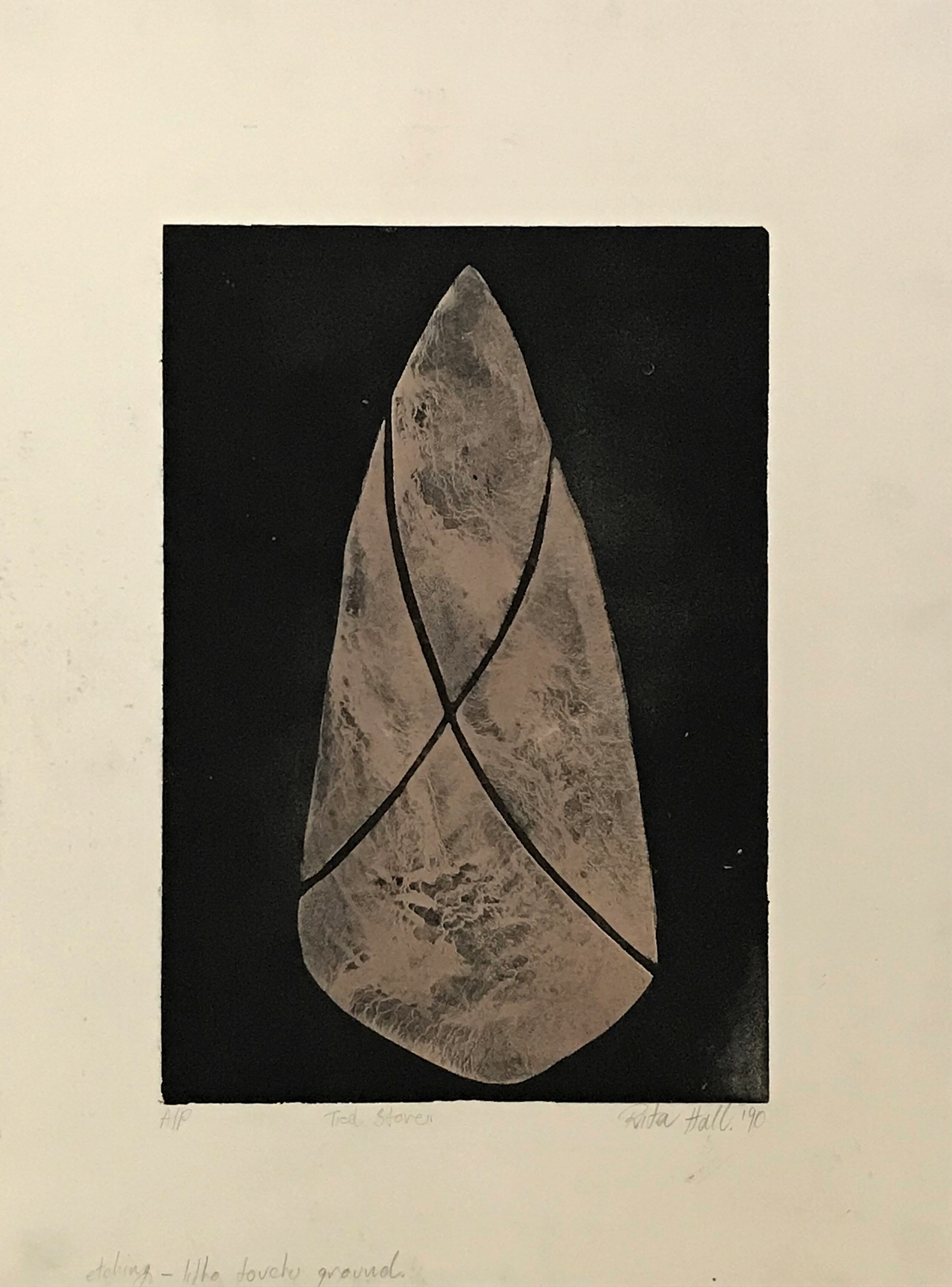 Tied Stone 1990 Etching 76 x 56cm