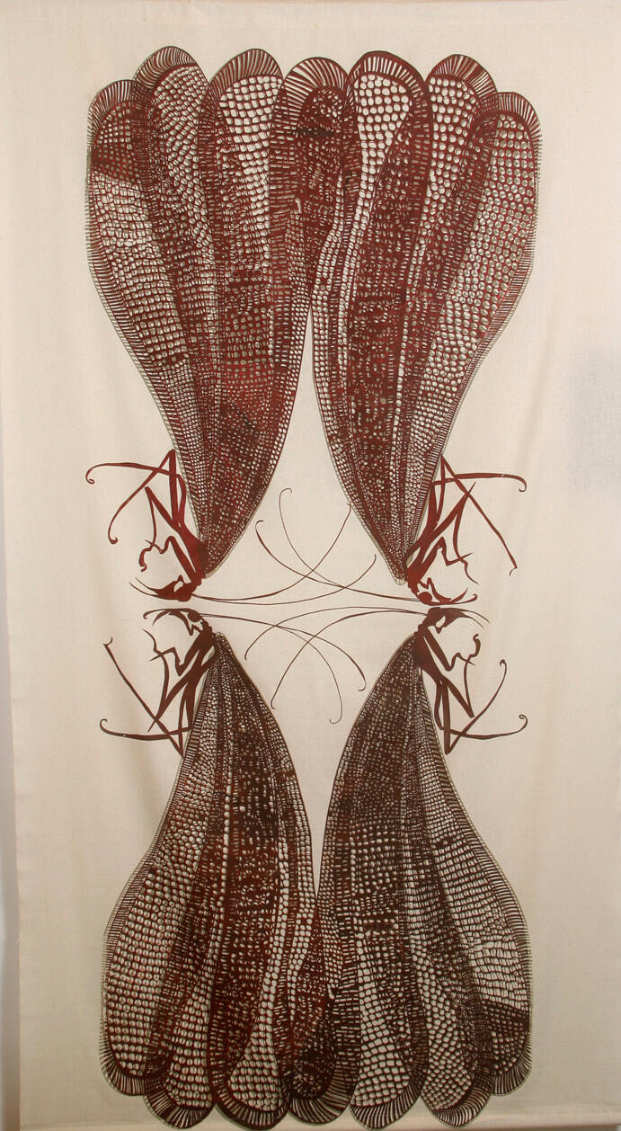 Lacewing 1980 Screen Print 213x117cm