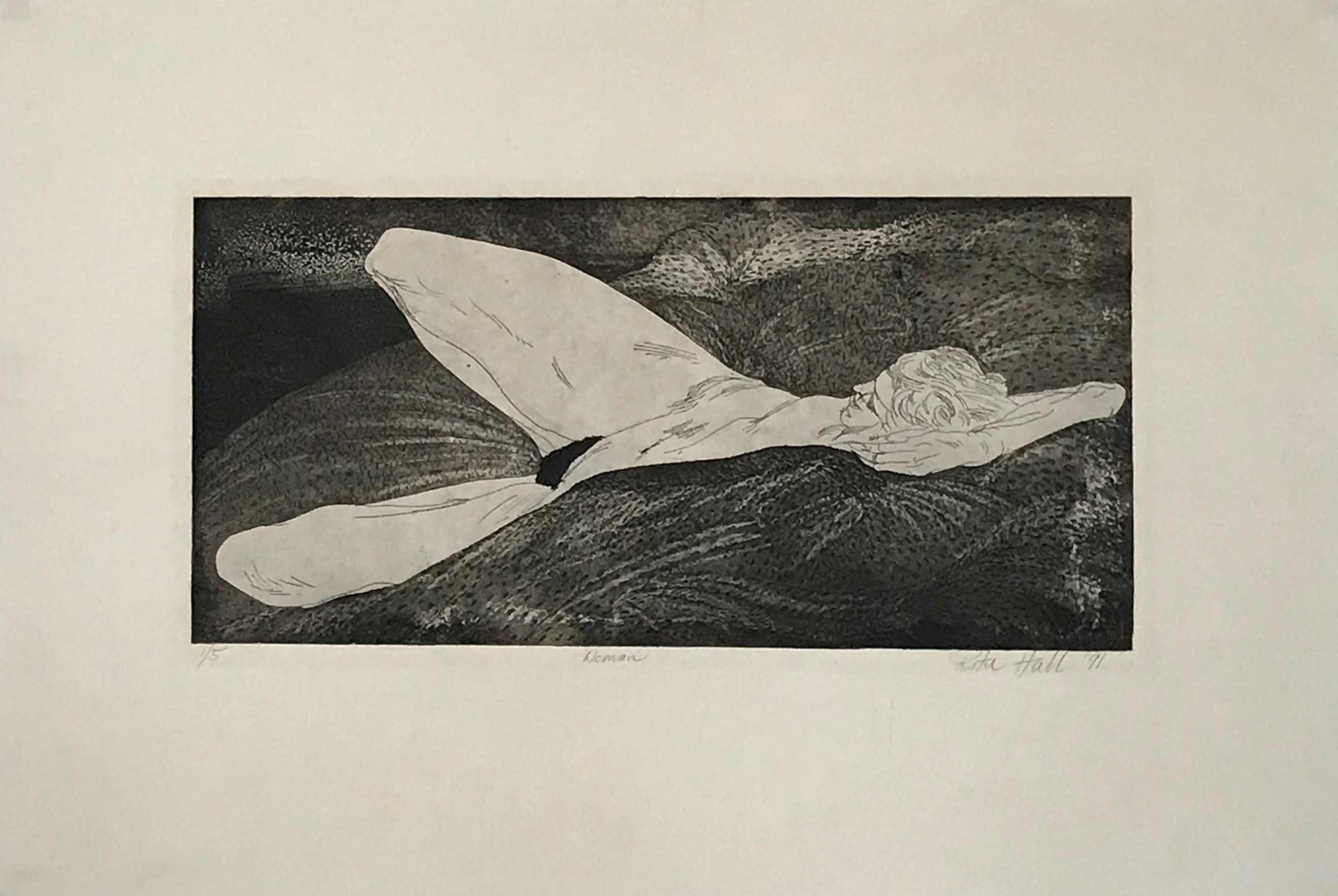 Woman 1991 Etching 50 x 72cm