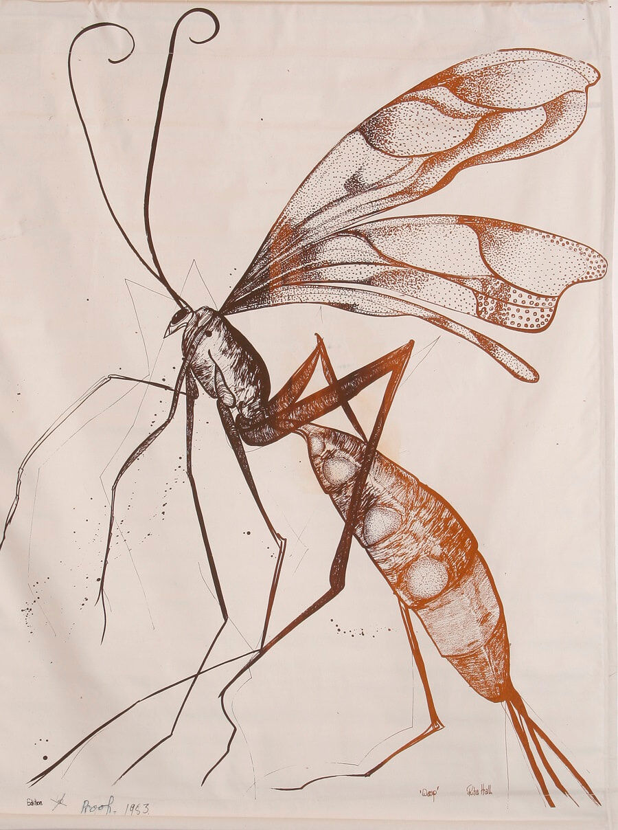 Wasp 1983 Screen Print  108x82cm