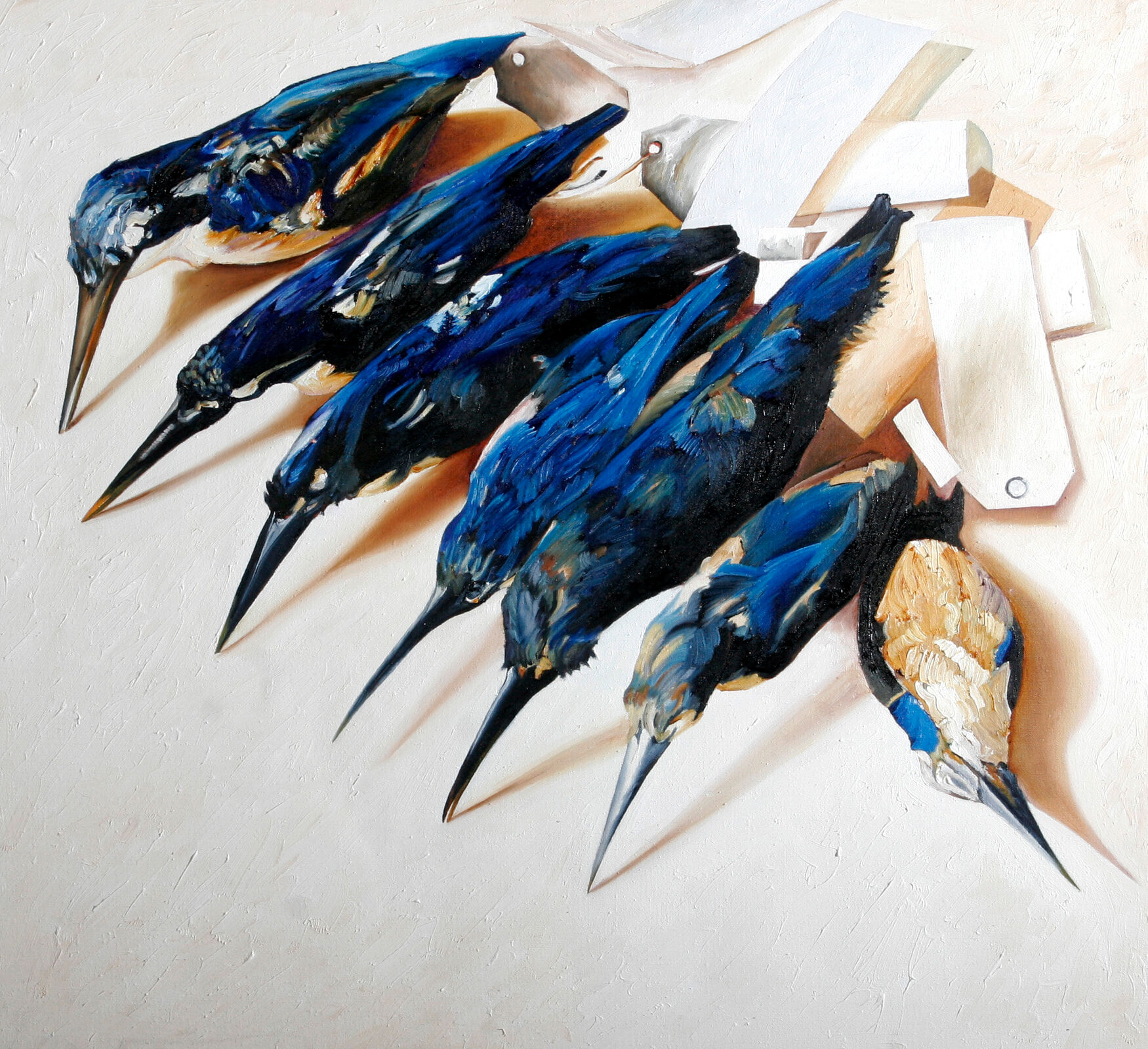 Azure Kingfishers 2007 Oil on linen 85x92cm (1)