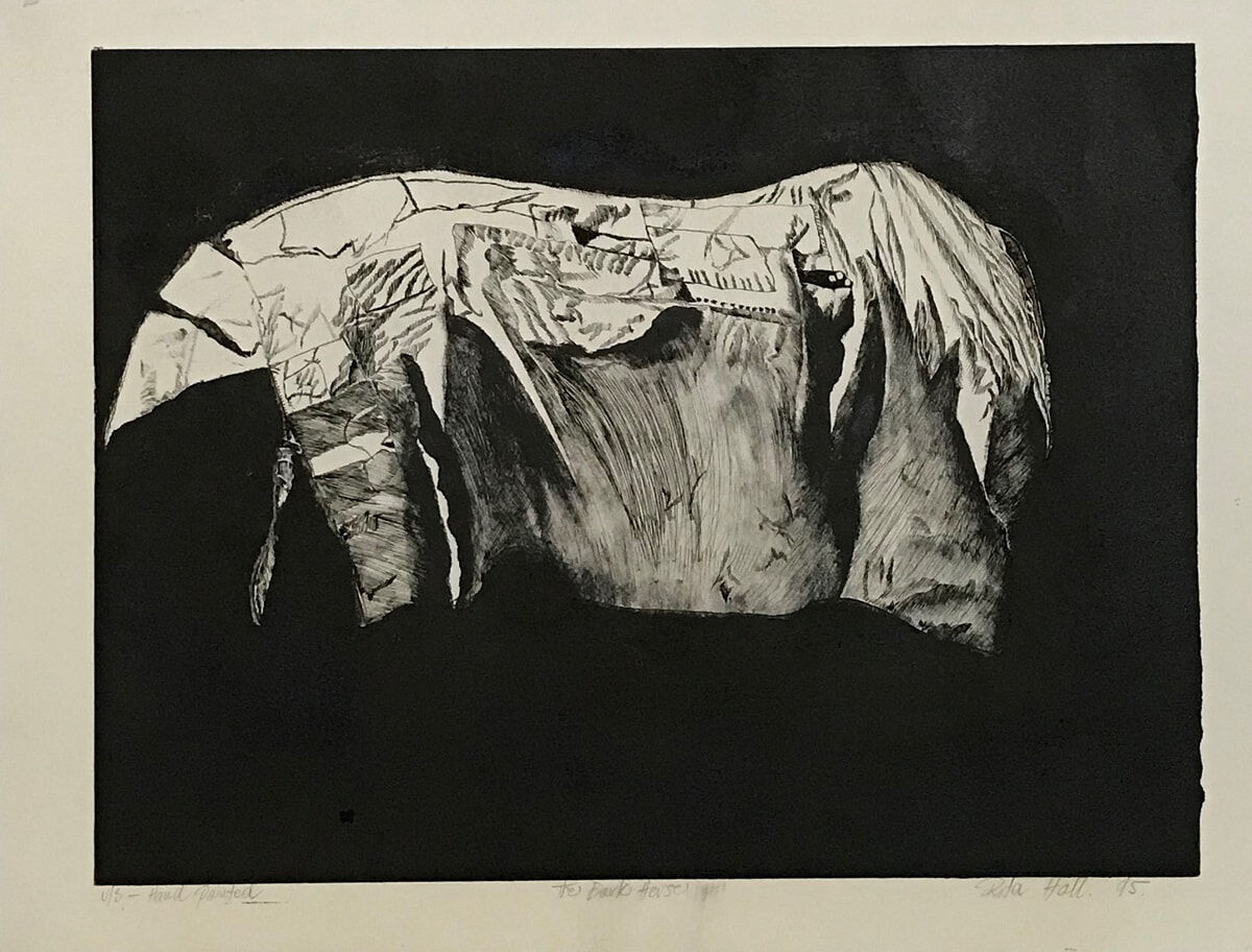 The Dark Horse US Hand Painted 1995 Etching 56 x 76cm