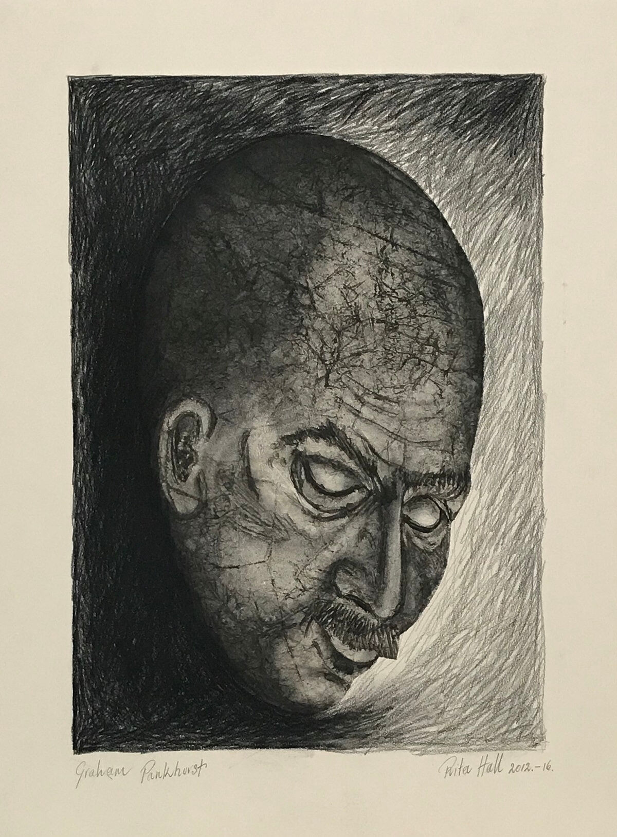 'Graham Pankhurst' 2012 Monotype & Charcoal   76 x 56cm