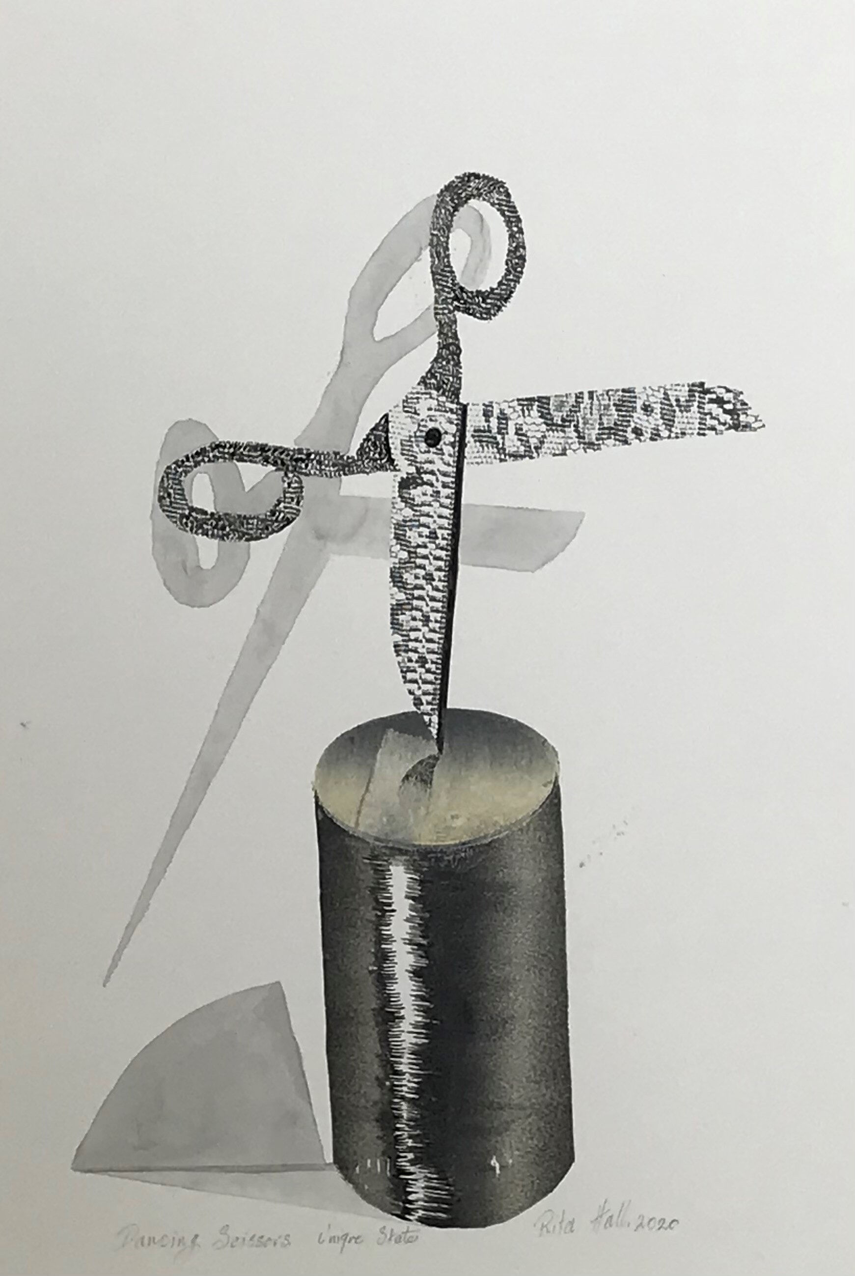 Dancing Scissors 2020 55 x 38cm