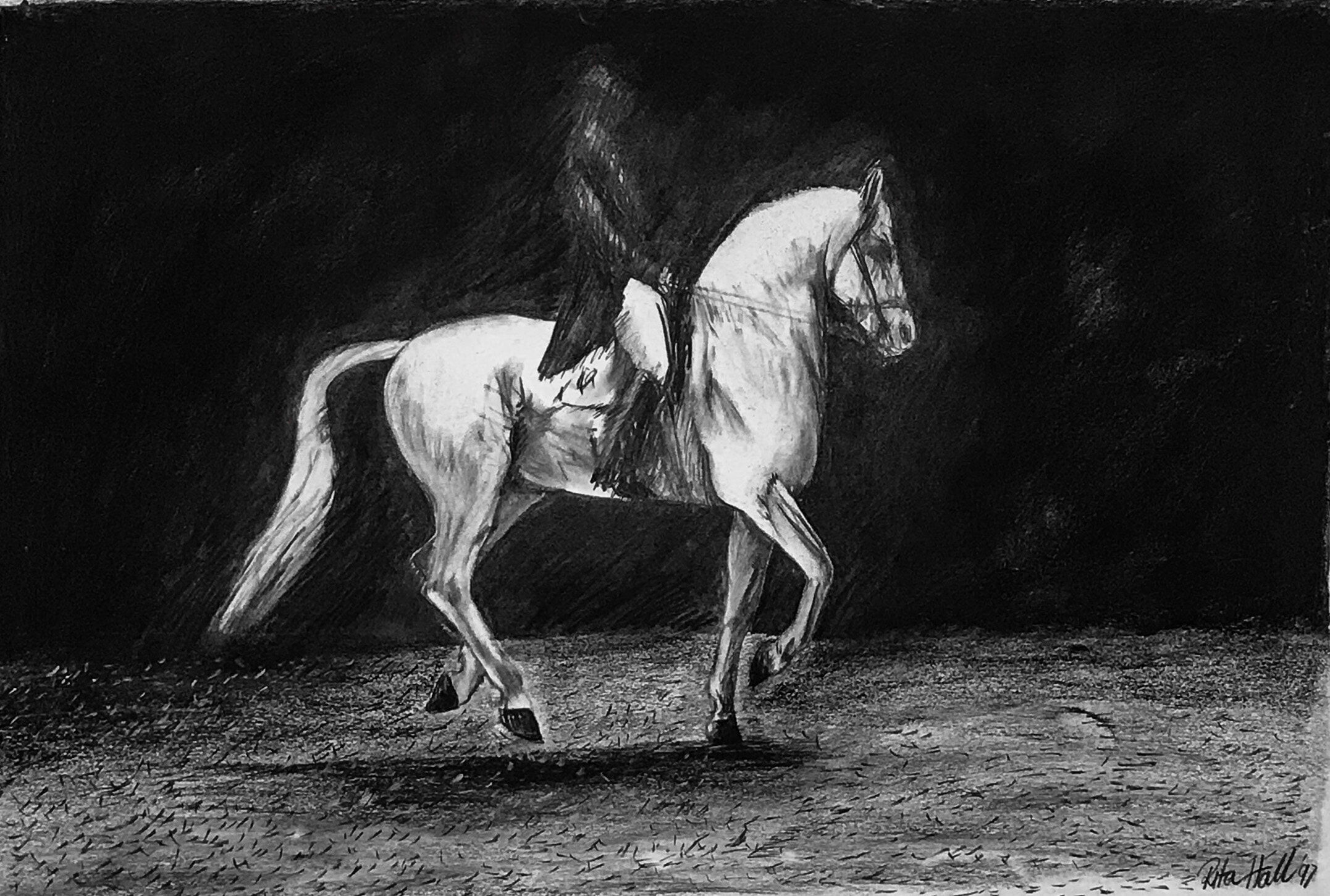 Skipped Step 1997 Charcoal 56 x 86cm edited