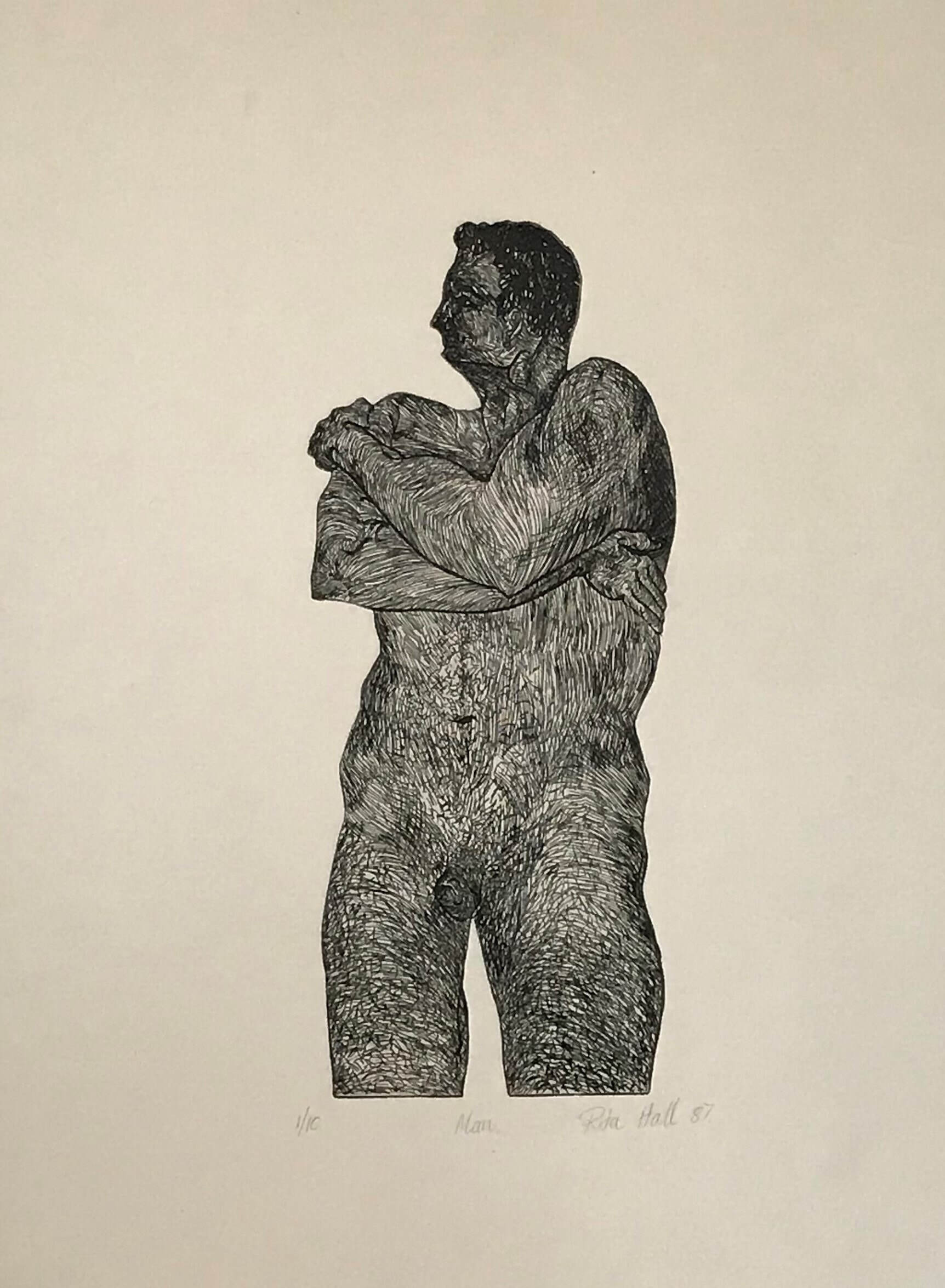 Man 1987 Etching 76 x 56cm