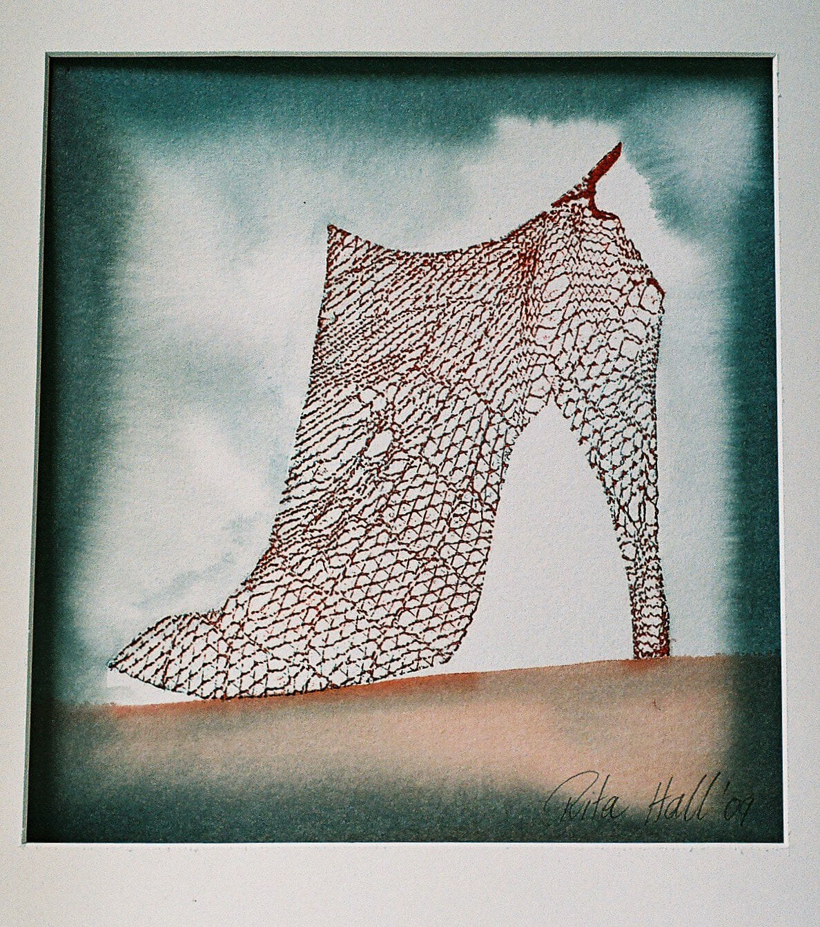 Ankle Boot watercolour